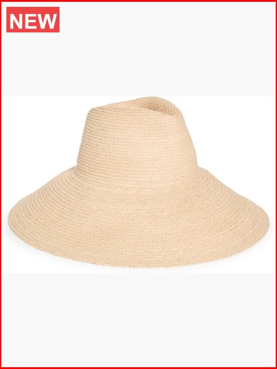 Accessories - Straw Woven Cowboy Hat with Pinched Crown and Packable Sun Protection